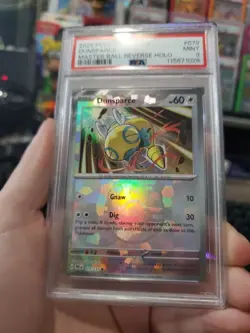 2025 Pokemon TCG Dunsparce Prismatic Evolutions #079 Master Ball PSA 9 - Image 2