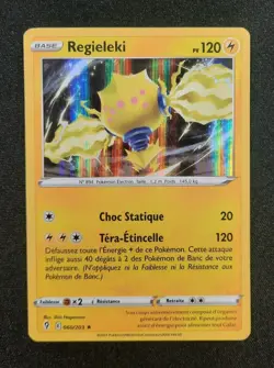 Carte Pokemon : Regieleki Rare Holo 2021 Evolution Celeste 060/203 Exc 🇲🇫 - Image 1