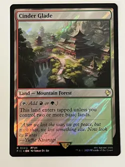 Cinder Glade Surge Foil Commander: Final Fantasy MTG 0380 Rare - Image 1