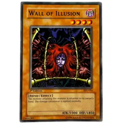 Yugioh CCG Collectable 1996 Konami Wall Of Illusion 1st Edition - Image 1