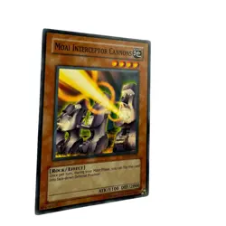 Yugioh CCG Collectable 1996 Konami Moai Interceptor Cannons 1st Edition - Image 2