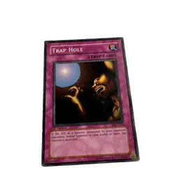 Yugioh CCG Collectable 1996 Konami Trap Hole - Image 4