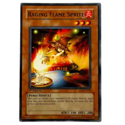 Yugioh CCG Collectable 1996 Konami Raging Flame Sprite 1st Edition - Image 1