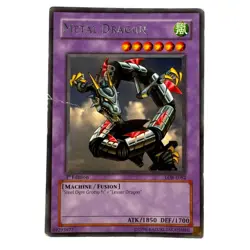 Yugioh CCG Collectable 1996 Konami Metal Dragon 1st Editon - Image 1