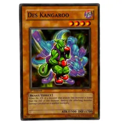 Yugioh CCG Collectable 1996 Konami Des Kangaroo 1st Edition - Image 1