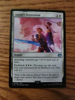 Auron's Inspiration - 8 - FIN - NM - MTG Magic the Gathering - Image 1