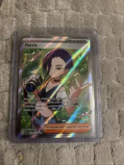 NM Pokemon Perrin TCG Full Art Holo Ultra Rare Card 209/167 Twilight Masquerade - Image 1