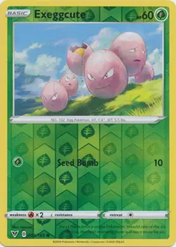 Exeggcute 004/185 Reverse Holo Vivid Voltage Pokemon Card NM - Image 1