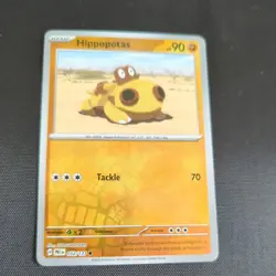 Pokemon TCG : 052/131 Hippopotas : Reverse Holo Card : Prismatic Evolutions - Image 1