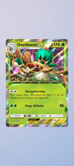 DECIDUEYE EX POKEMON TCG POCKET TRADING CARD | NON PHYSICAL !!! | decidueye - Image 1