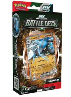 Pokemon TCG EX Battle Deck Bundle Ready-to-Play 60-Card Deck Ampharos Lucario - Image 3