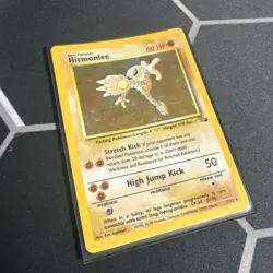 Pokemon Card - Hitmonlee 7/62 Fossil Set Holo Rare Set WOTC Vintage - Image 1