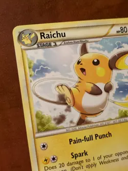 Raichu 33/90 Uncommon Undaunted Pokemon Card 2010 - Image 3