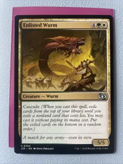 Enlisted Wurm X 1 - Jumpstart - NM - MTG - Image 1