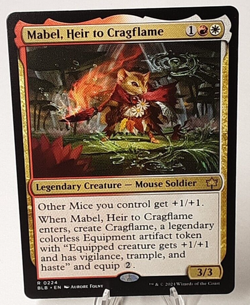 MTG - Bloomburrow - Mabel, Heir to Cragflame - #0224 - Playset x4 - Near Mint - Image 1