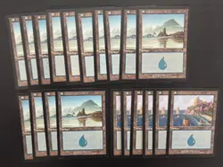 MTG 20X JAPANESE ODYSSEY ISLAND NM BASIC LANDS MAGIC THE GATHERING COMMON CARDS - Image 1