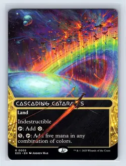Cascading Cataracts #5 Borderless Rare MTG 25 Edge of Eternities: Stellar Sights - Image 1