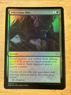 Infectious Bite #172 (Foil) (NM) Phyrexia All Will Be One ONE Magic MTG - Image 1