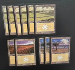 MTG 11X JAPANESE ODYSSEY PLAINS NM BASIC LANDS MAGIC THE GATHERING COMMON CARDS - Image 3