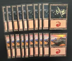 MTG 20X JAPANESE ODYSSEY MOUNTAIN NM BASIC LANDS MAGIC THE GATHERING COMMON - Image 1