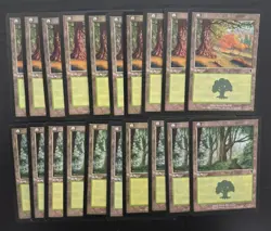 MTG 20X JAPANESE ODYSSEY FOREST NM BASIC LANDS MAGIC THE GATHERING CARDS COMMON - Image 4
