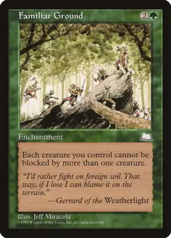 MTG - Familiar Ground - Weatherlight - X1 - (LP) - - Image 1