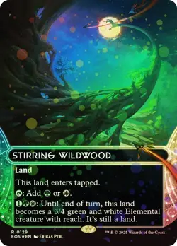 MTG - Stirring Wildwood - Galaxy Foil - Stellar Sights - Edge of Eternities - Image 1