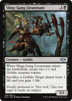 MTG - 4 x Sling-Gang Lieutenant - Playset 4x x4 - Modern Horizons Regular NM - Image 1
