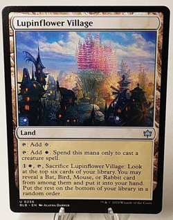 MTG - Bloomburrow - Lupinflower Village - #0256 - Playset x4 - Near Mint - Image 1