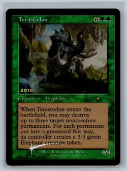 Magic MTG 30th Anniversary Promos Terastodon #18/30 Promo Foil TCG CCG - Image 1