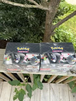 Pokemon TCG Black Bolt & White Flare Unova Mini Tin Display Box Factory Sealed - Image 2