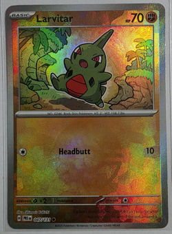 Pokemon TCG Larvitar (Poke Ball Pattern) 047/131 Prismatic Evolutions Holo - Image 1