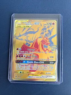 Reshiram & Charizard GX Tag Team SM247 Black Star Promo Pokemon 2021 - Image 1