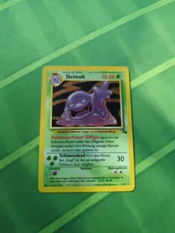 Pokemon Muk TCG Fossil Card 13/62 Holo Unlimited Rare German - Image 1