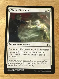 Planar Disruption MTG Magic the Gathering Card NM Near Mint All Will Be One - Image 1