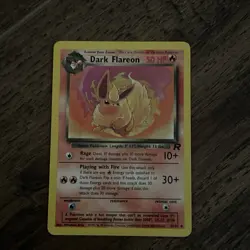 1st Edition Dark Flareon 35/82 Team Rocket 2000 Pokemon Card - Image 1