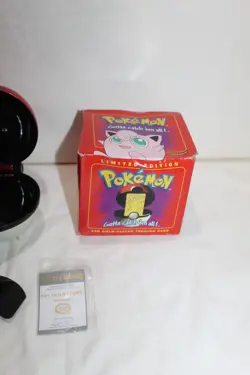 1999 Pokemon 23K Gold Plated Trading Card Jigglypuff Red Box - Image 3