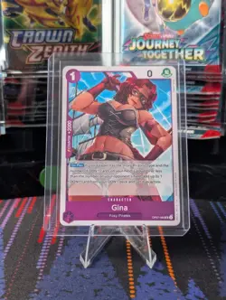Gina OP07-065 UC One Piece Card Japanese NM/Mint Foxy Pirates Purple Don!! TCG - Image 1