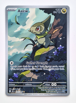 Axew 145/086 Illustration Rare Holo Black Bolt Pokemon Card - Pack Fresh - Image 1