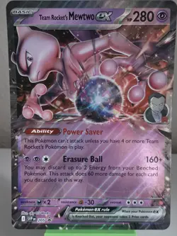 Pokemon Team Rockets Mewtwo Ex 205 Promo Jumbo Card Destined Rivals - Image 1