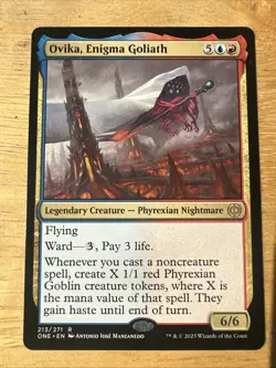 Ovika, Enigma Goliath Phyrexia: All Will Be One - Magic MTG Pack Fresh - Image 1