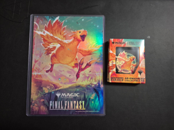 MTG Final Fantasy Chocobo Racing Pin And Foil Poster - Image 1