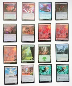 MTG Lot of 113 All Foil Cards Uncommons, Commons, Land, Excellent to Near Mint - Image 2