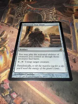 MTG Thousand-Year Elixir NM Lorwyn Artifact Commander Tap Haste Untap - Image 1