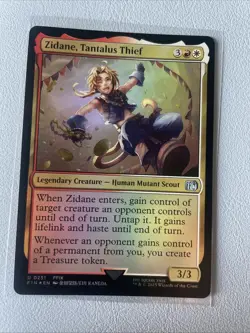 Zidane, Tantalus Thief FOIL Final Fantasy MTG NM - Image 1