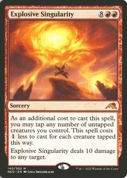 MTG Explosive Singularity (140) *Non-Foil* Mythic Kamigawa: Neon Dynasty MT/NM - Image 1