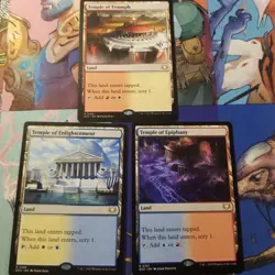Mtg Edge Of Eternities Commander Counter intelligence Temple Lands Triumph Tcg - Image 1