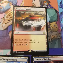 Mtg Edge Of Eternities Commander Counter intelligence Temple Lands Triumph Tcg - Image 2