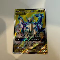 2019 Pokemon Sun & Moon Cosmic Eclipse Arceus Dialga Palkia Tag Team GX 220/236 - Image 1