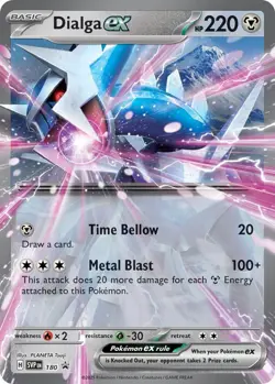 Dialga ex SVP180 Scarlet & Violet Promos Holo Black Star Pokemon Pack Fresh MINT - Image 1